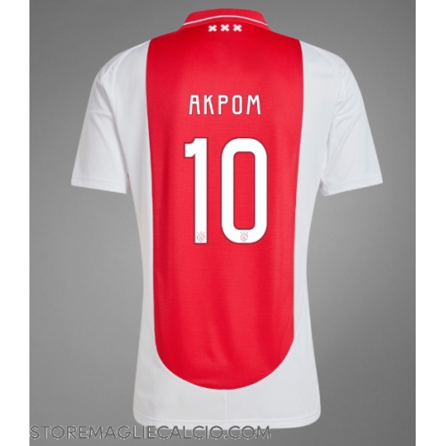Ajax Chuba Akpom #10 Maglia Gara Casa Repliche 2024-25 Maniche Corte Ajax Chuba Akpom #10 Maglia Gara Casa Repliche 2024-25 Maniche Corte